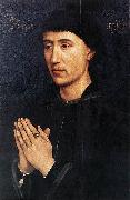 Rogier van der Weyden Portrait Diptych of Laurent Froimont oil painting